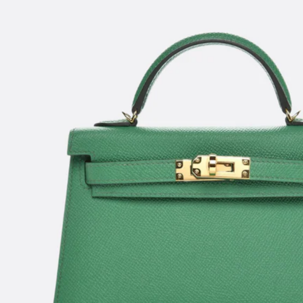 Bag 20 Kly with Gold Hardware in Green