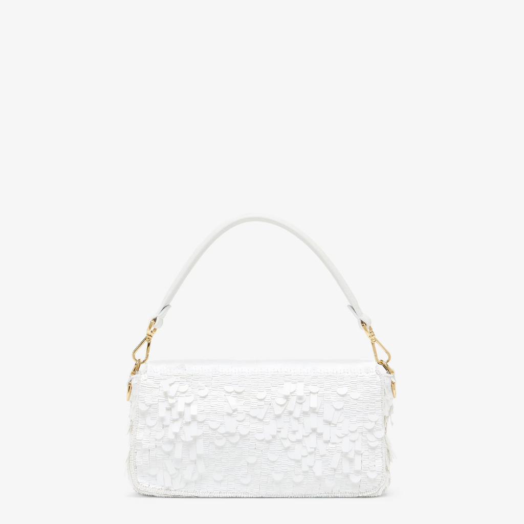 Bag White Sequin & Leather – Fnd Bgtt