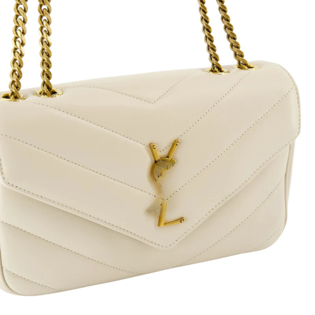 Bag  Small Matelassé Lambskin White – SL