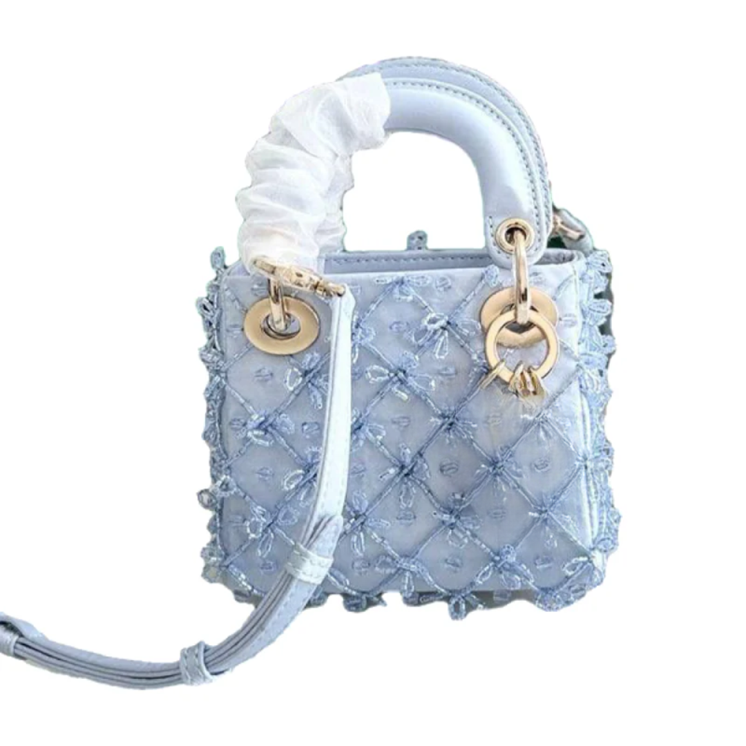 Bag  Micro Embroidered Blue – LD