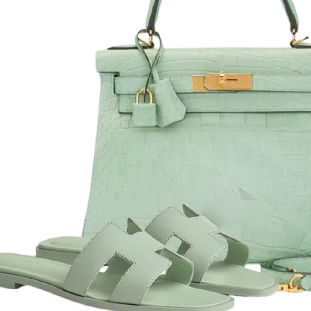 Bag kly 28 Vert  Alligator & sandals green – Hms