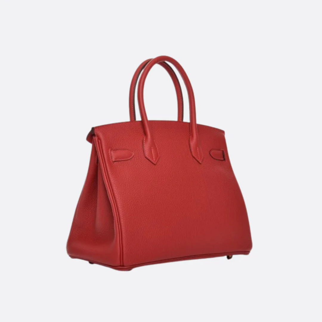 Bag 30 Brk with Gold Hardware in Red