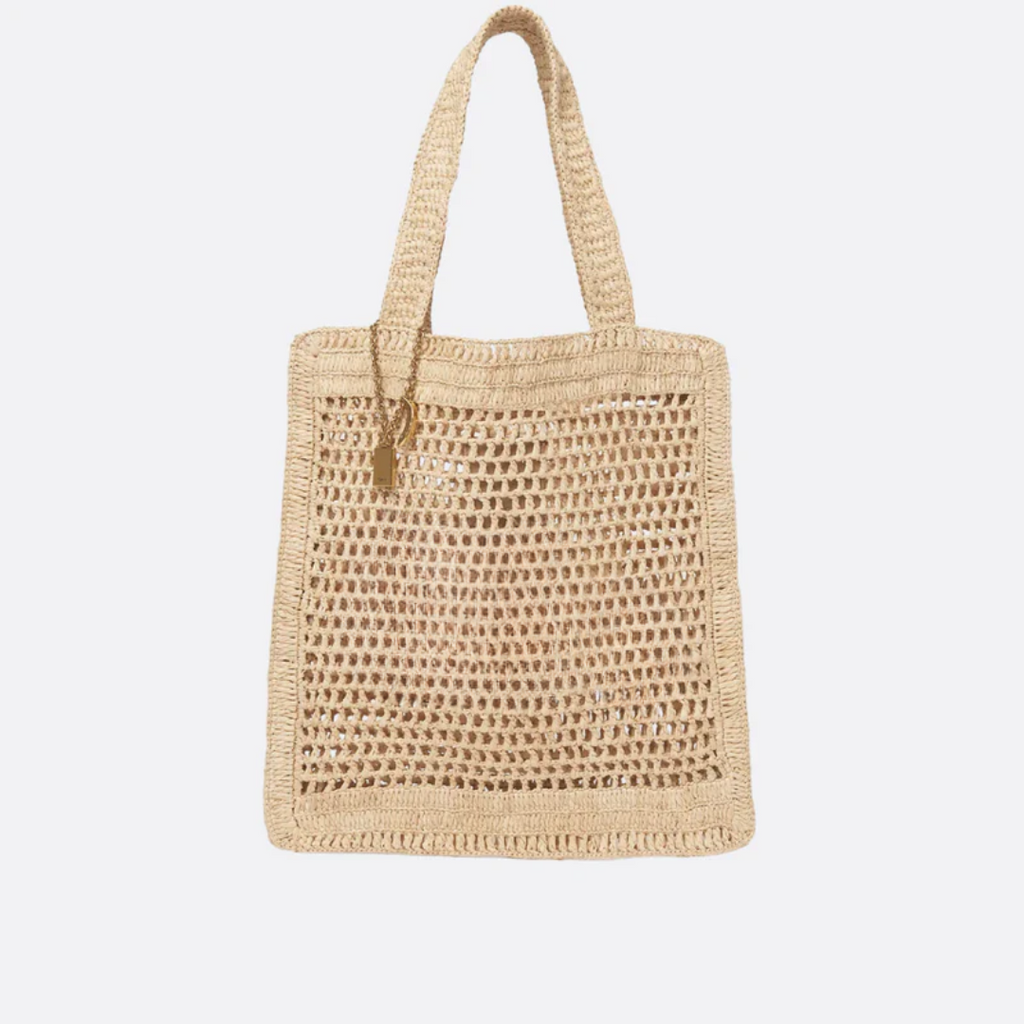 Bag Summer Banana in Raffia