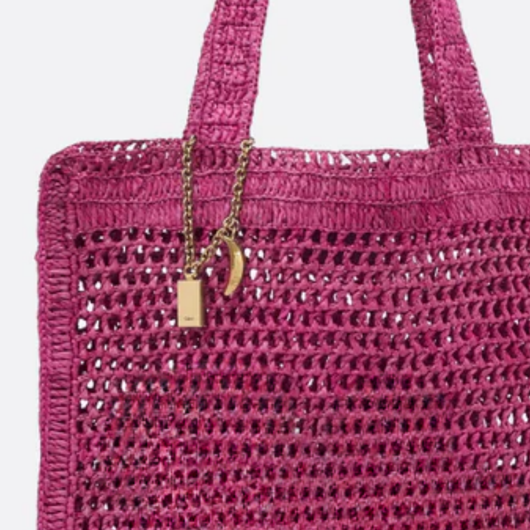 Bag Summer Banana in Raffia