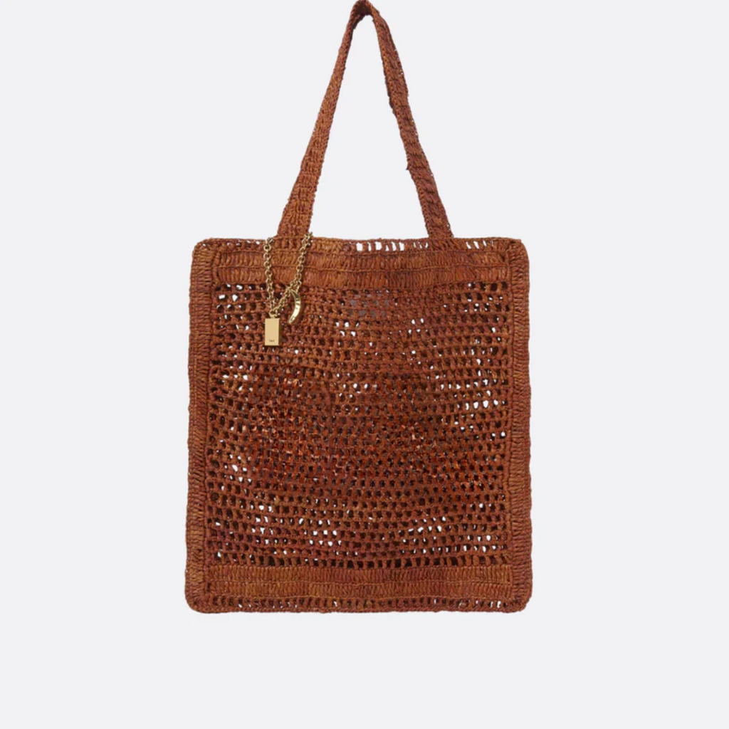 Bag Summer Banana in Raffia