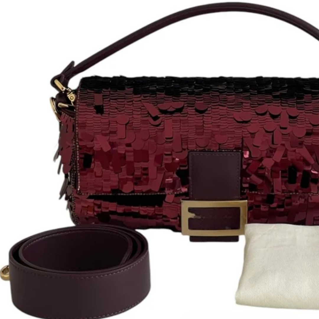 Bag Red Sequin & Leather – Fnd Bgtt