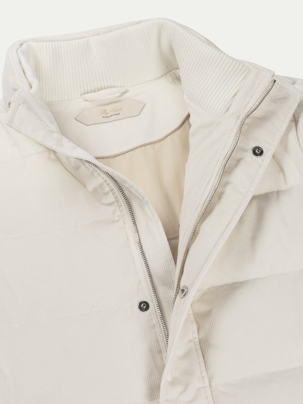 Ivory Corduroy AUR1 Puffer Jacket