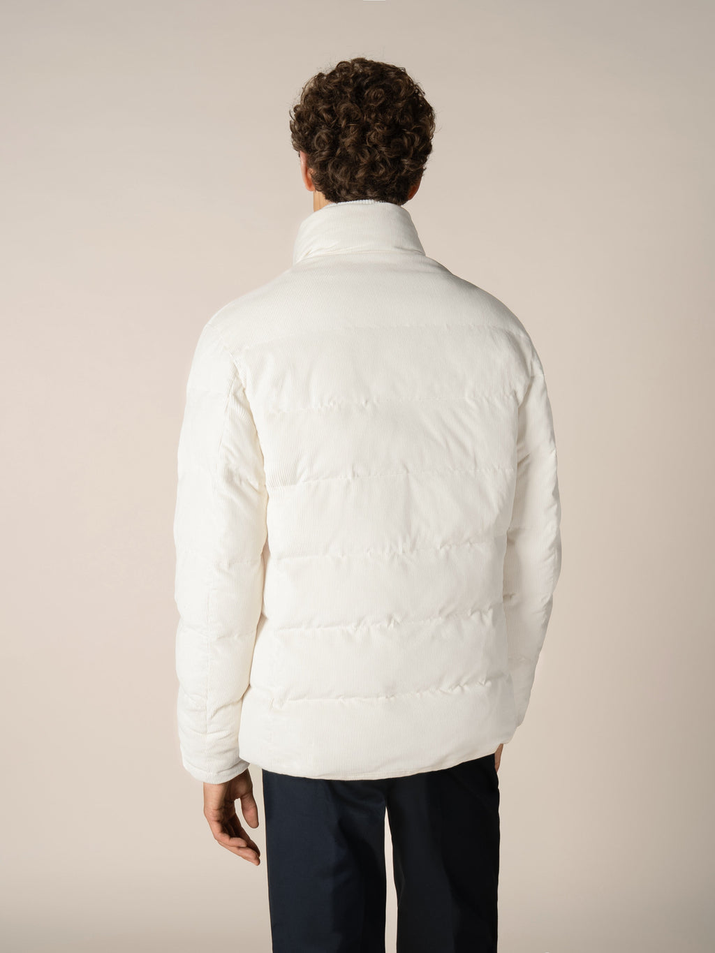 Ivory Corduroy AUR1 Puffer Jacket