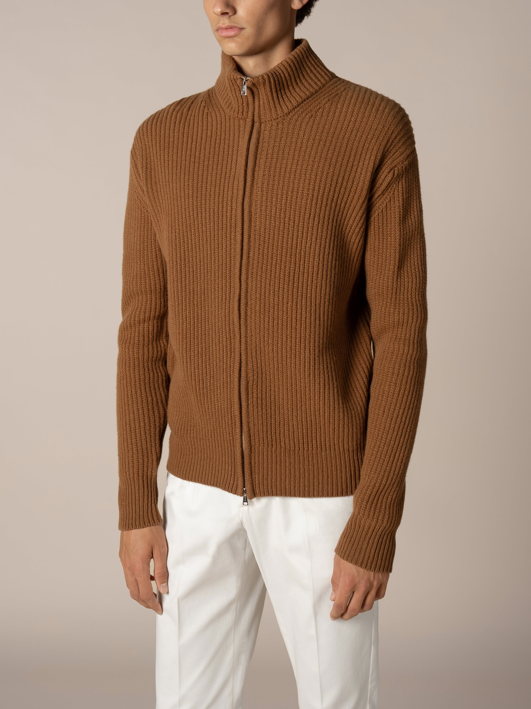 Caramel Alpine Ribbed Vest