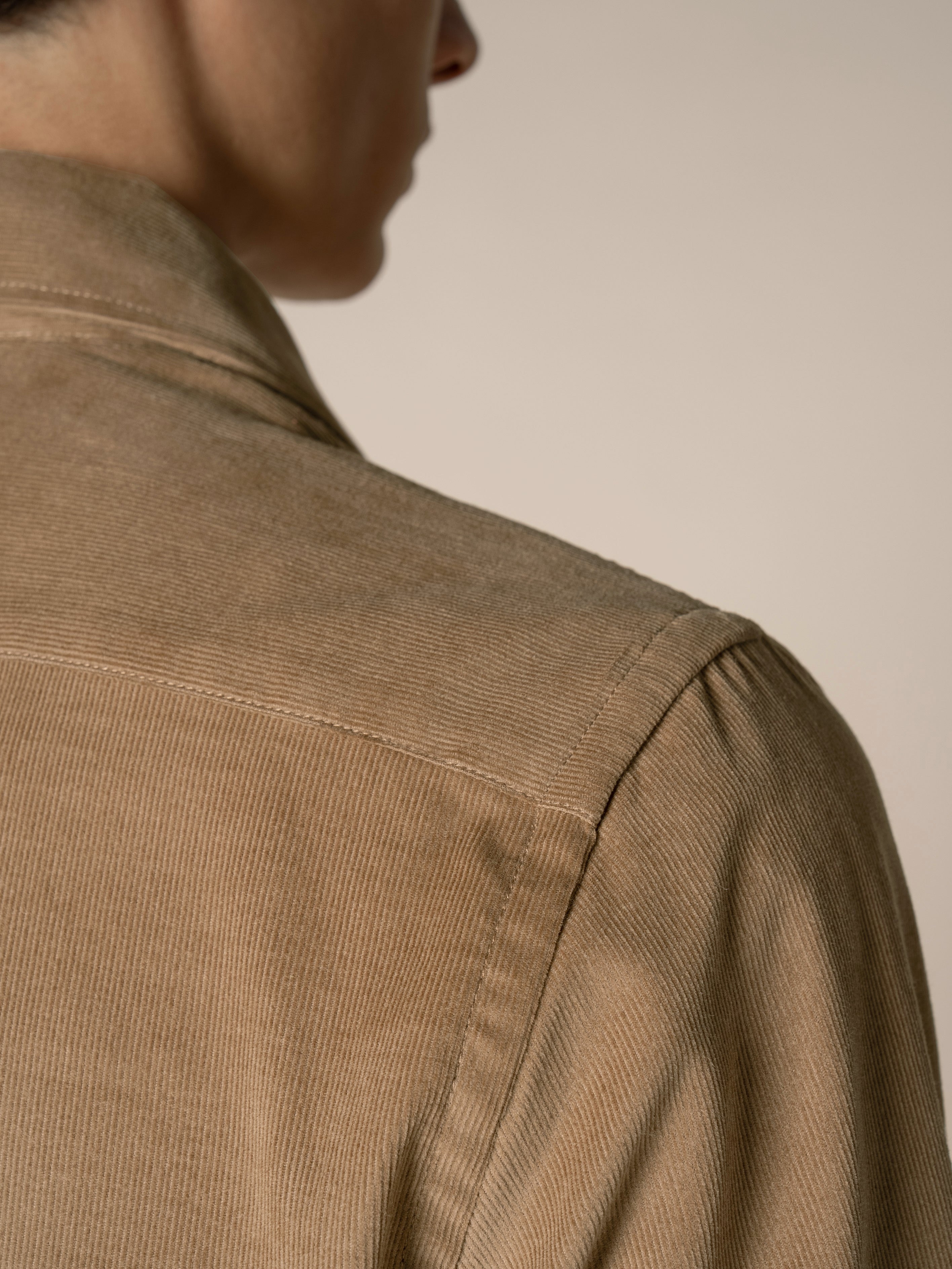 Beiges Cordhemd