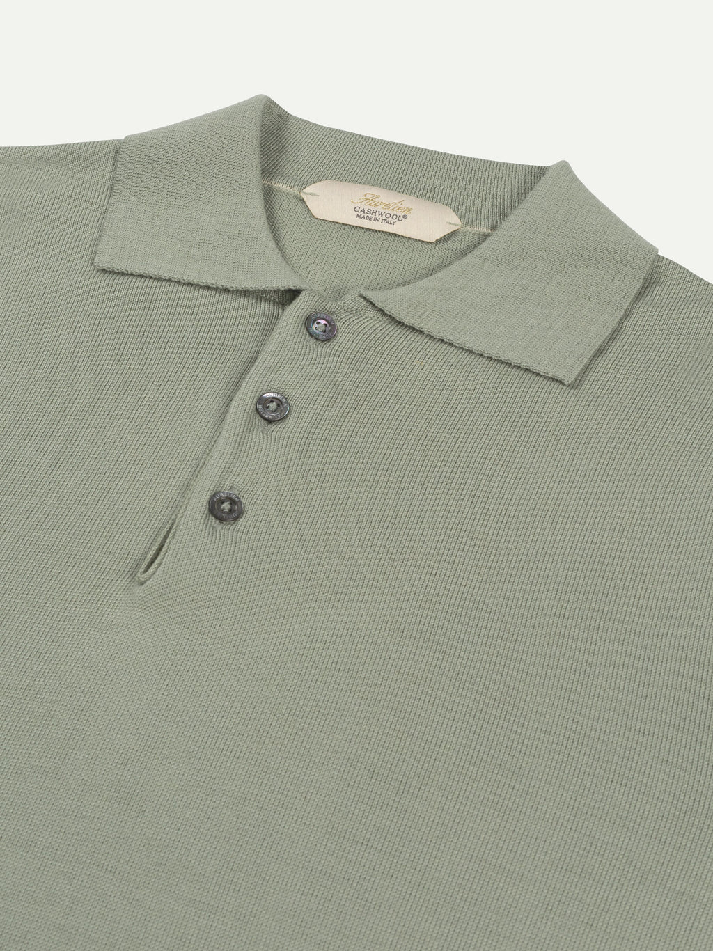 Extrafine Merino Polo Pistache