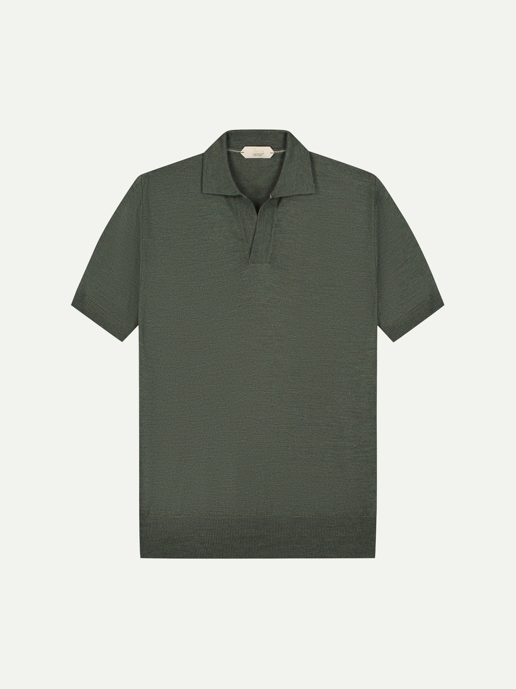 Shortsleeve Buttonless Polo Classic Green