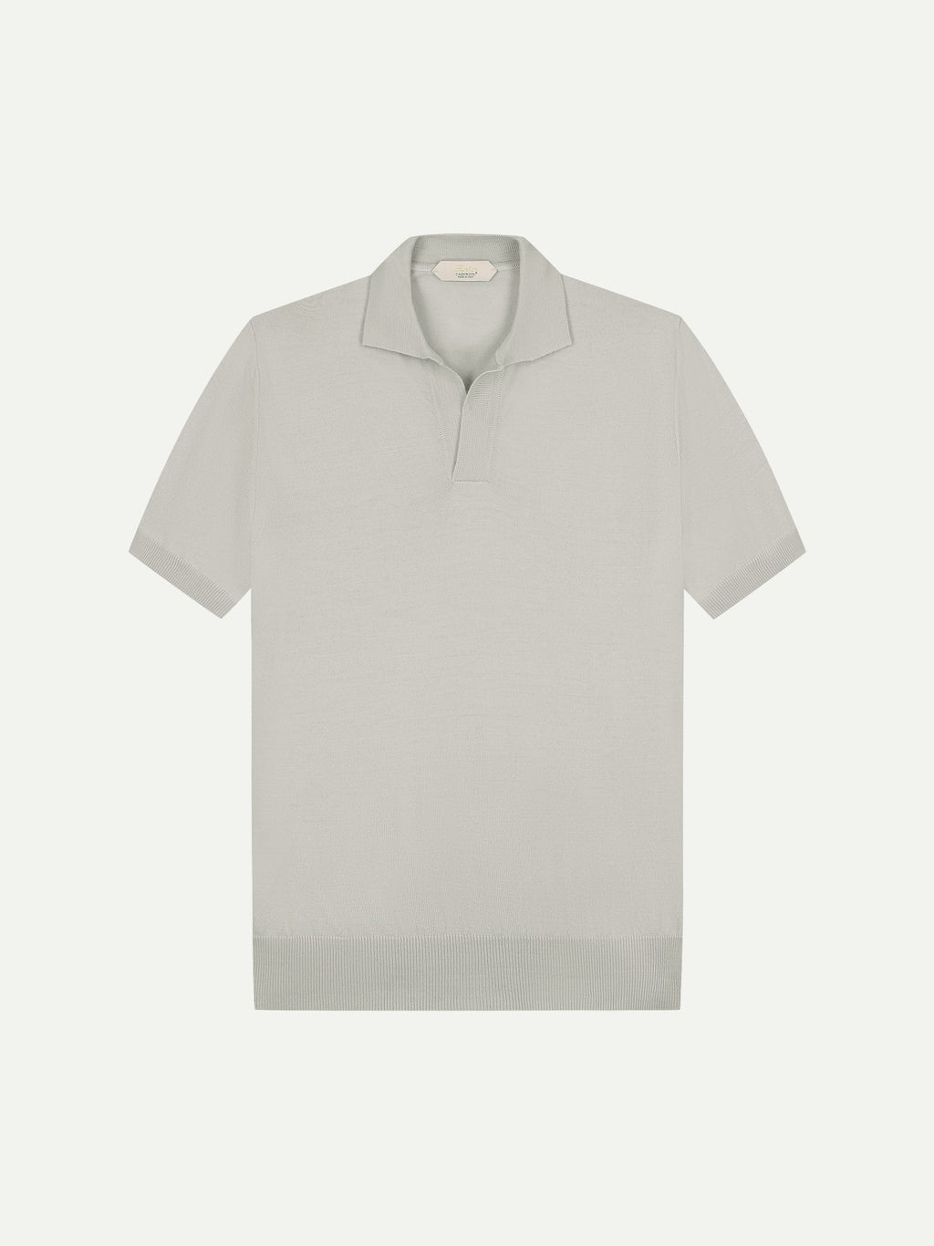 Shortsleeve Buttonless Polo Classic Grey