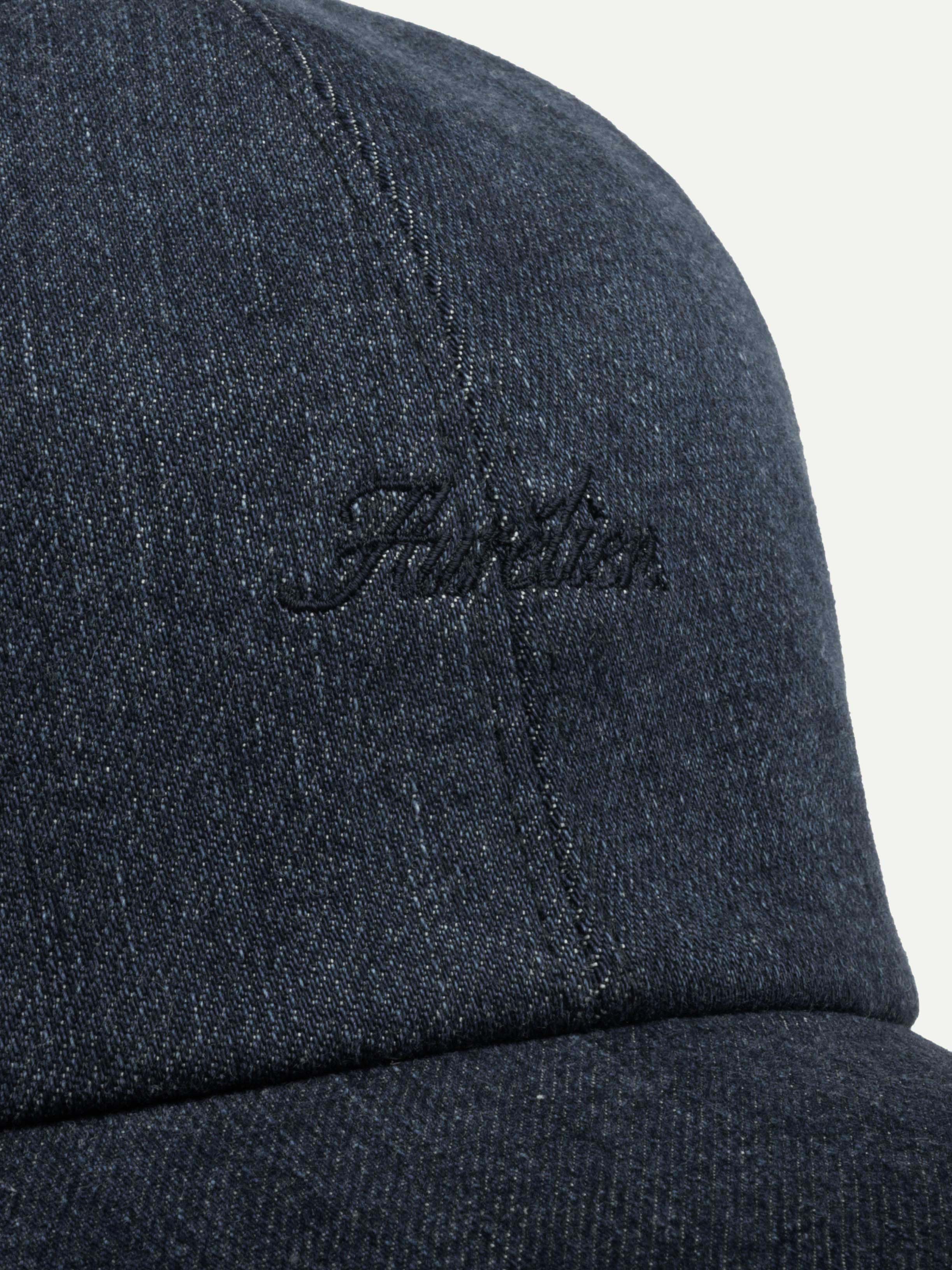 Dark Blue Denim Baseball Cap