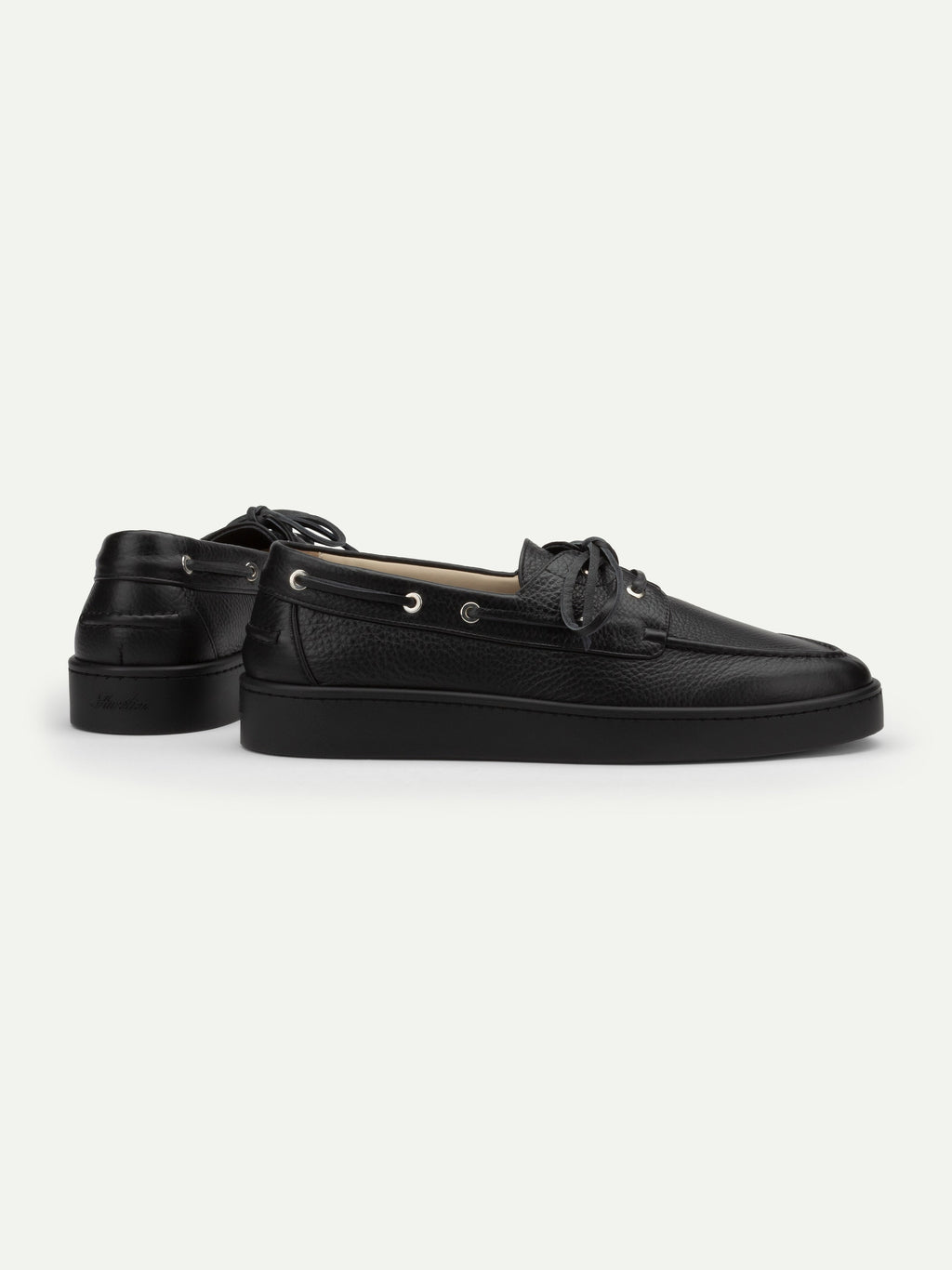 Black II Boat Sneaker