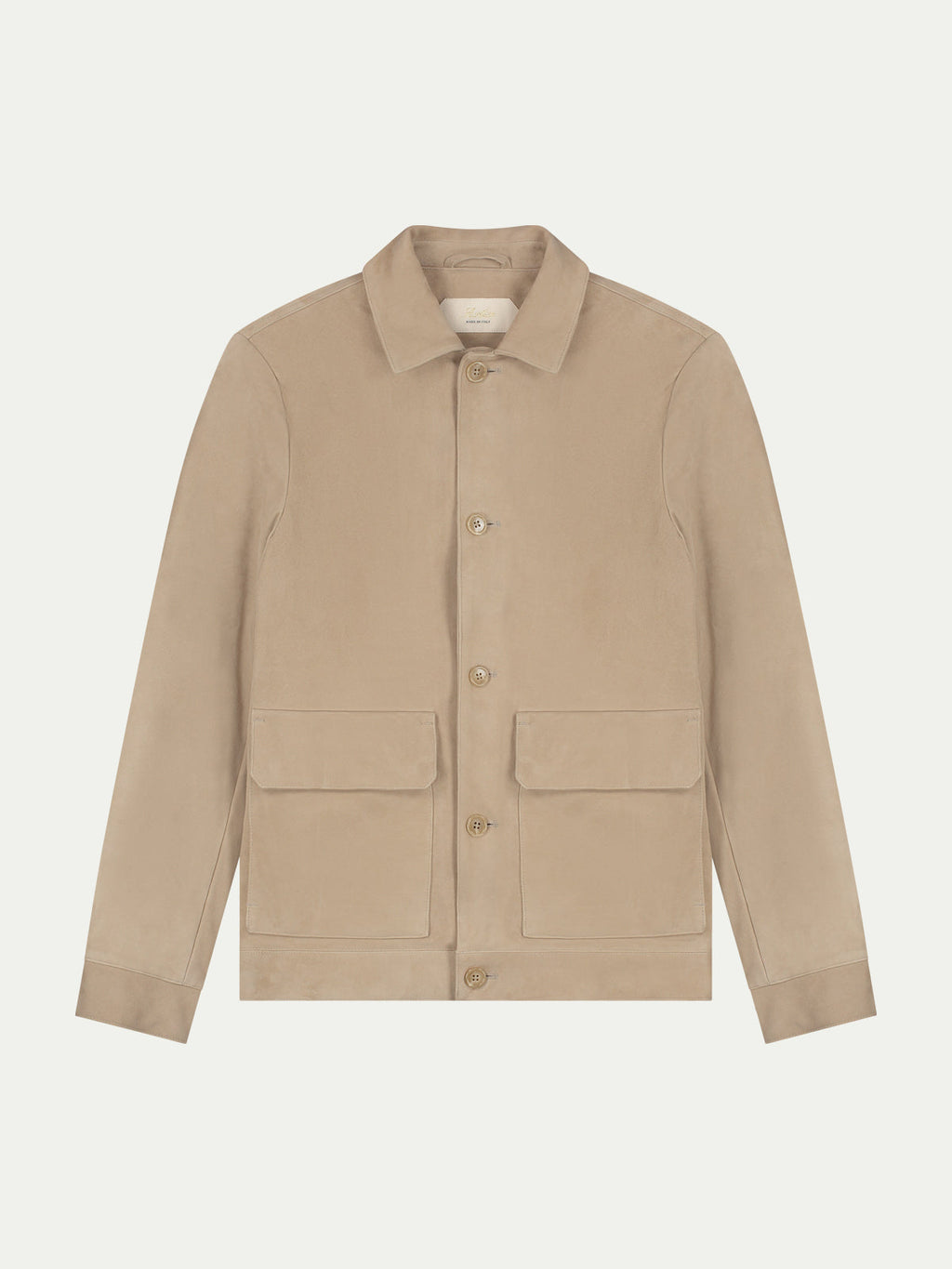 Light Beige Suede Jacket