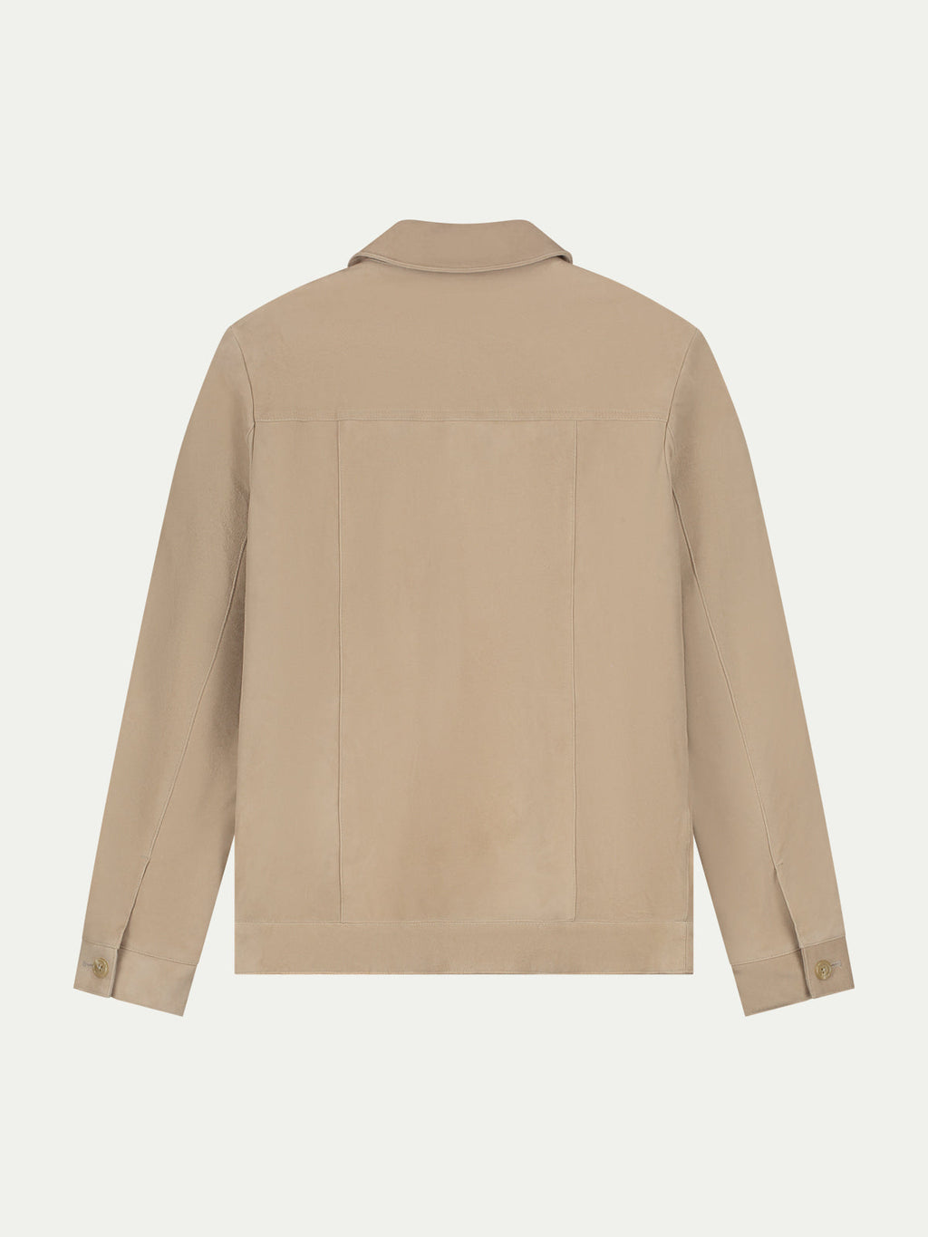 Light Beige Suede Jacket