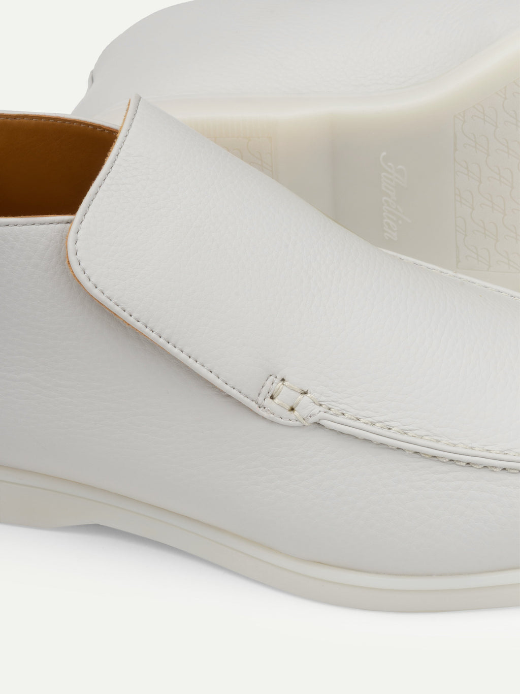 Classic Grey Grain City Loafer