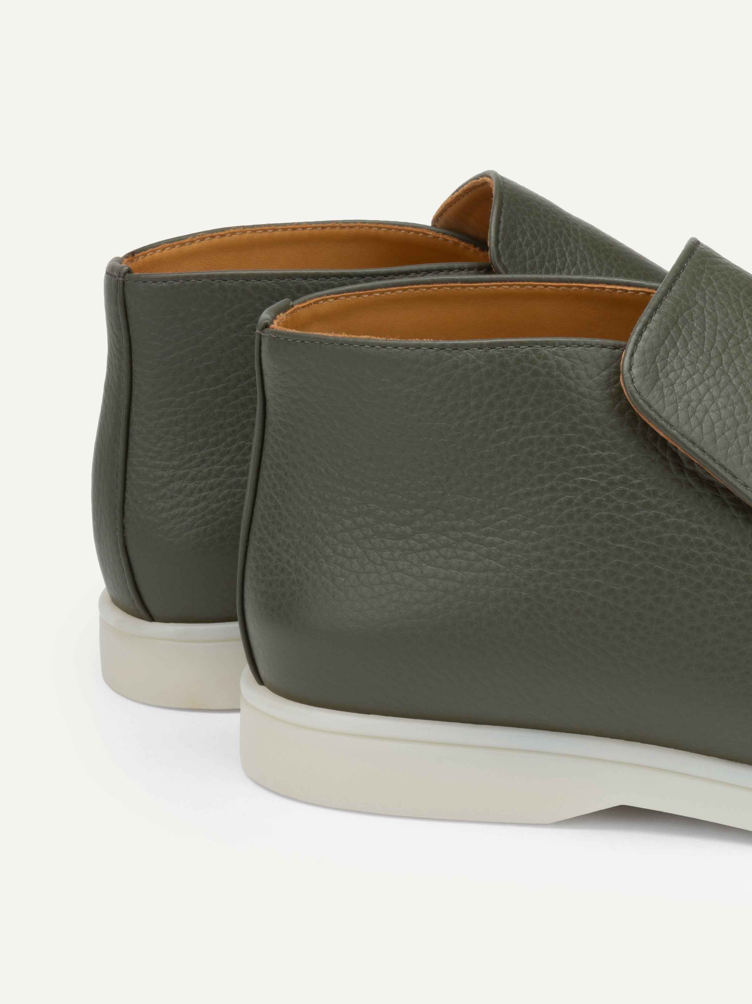 Classic Green Grain City Loafer