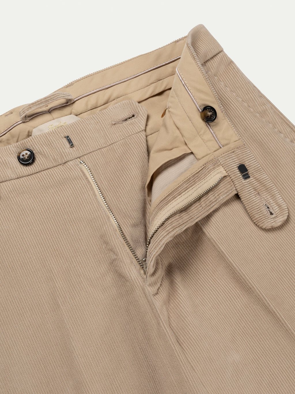 Beige Corduroy Metropolitan Trousers
