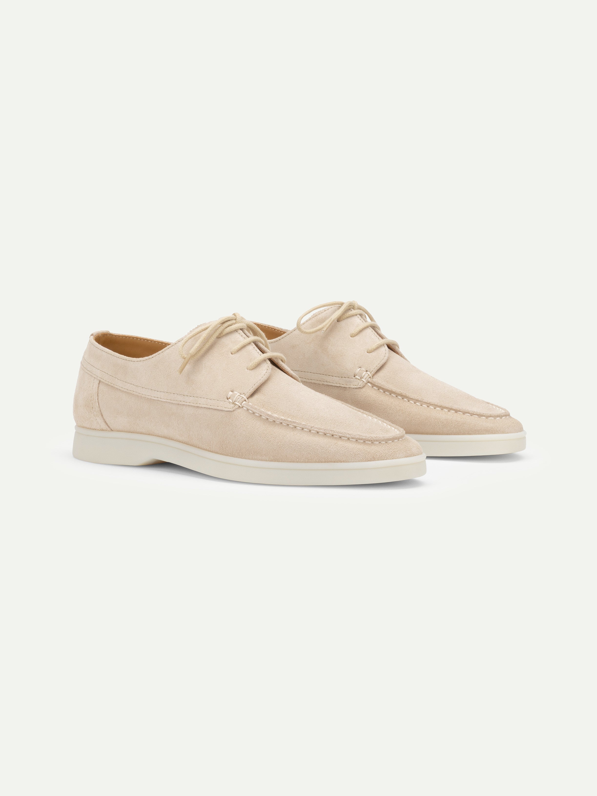 Lady Light Beige Boat Loafer