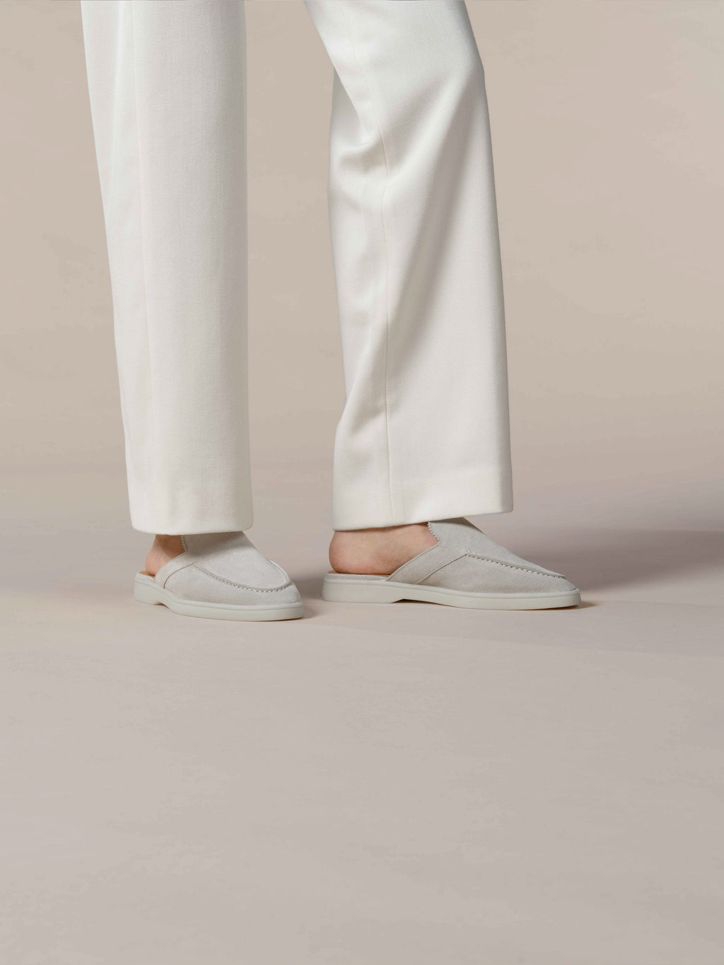 Lady Classic Grey Yacht Slipper