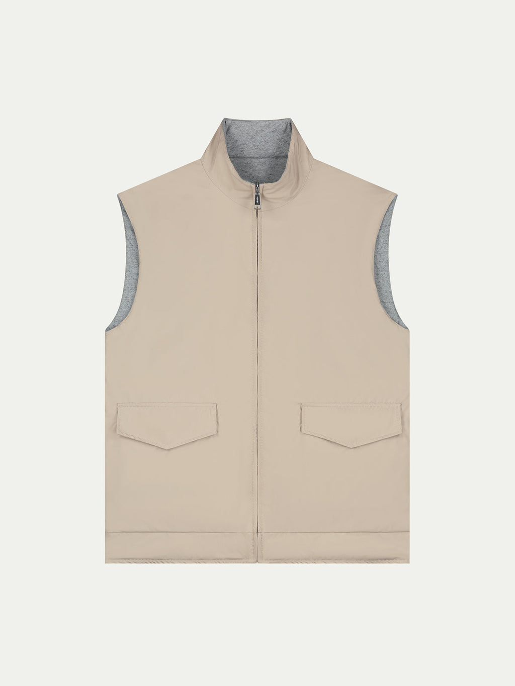 Beige Pocket Body Warmer