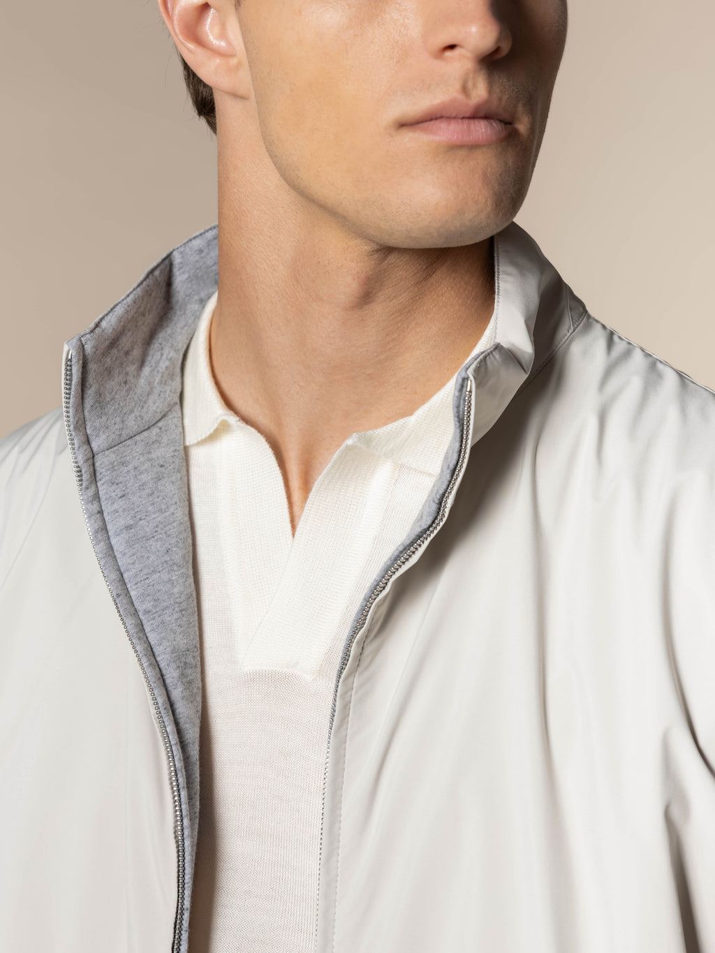 Ecru Reversible Resort Body Warmer