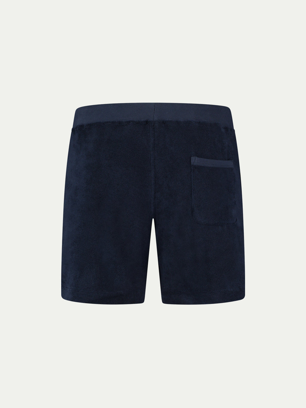 Marineblaue Frottee-Freizeitshorts