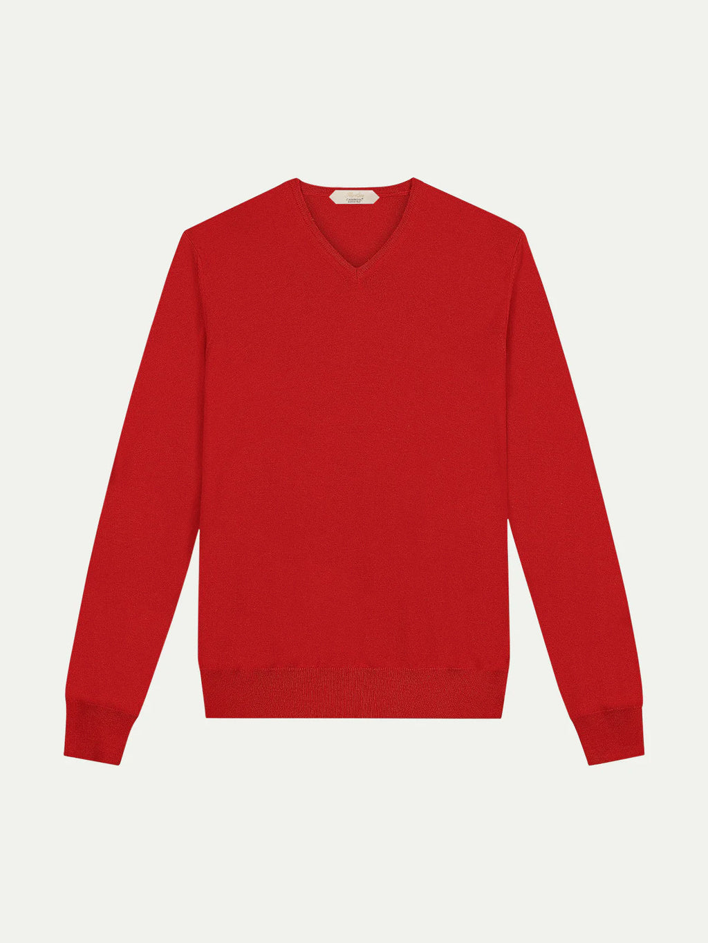Extrafine Merino V-Neck Red