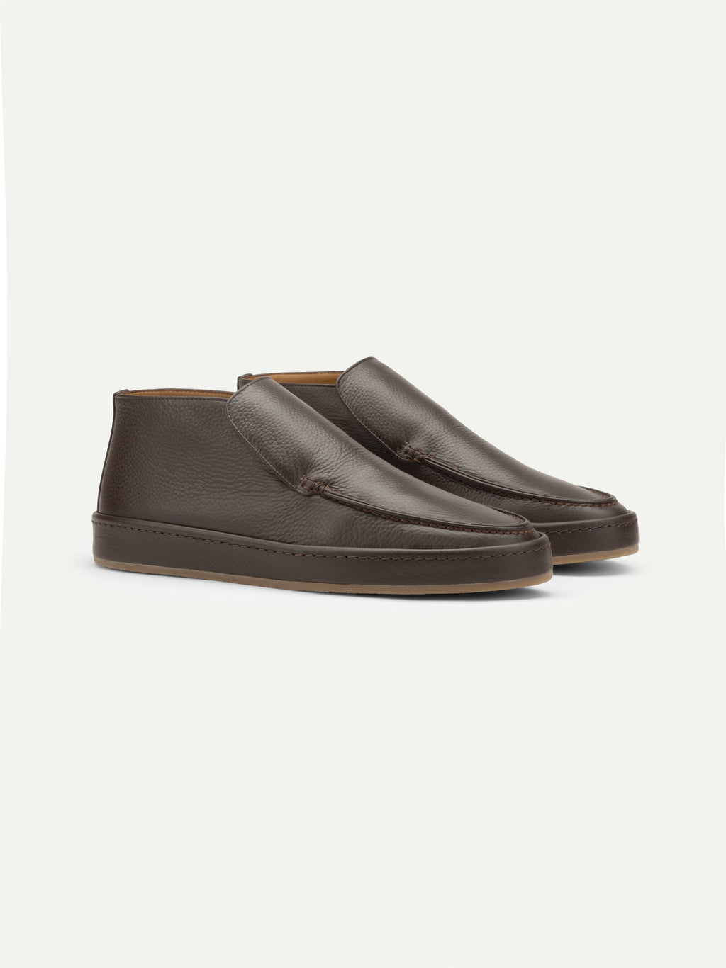 Brown Grain Voyager City Loafer