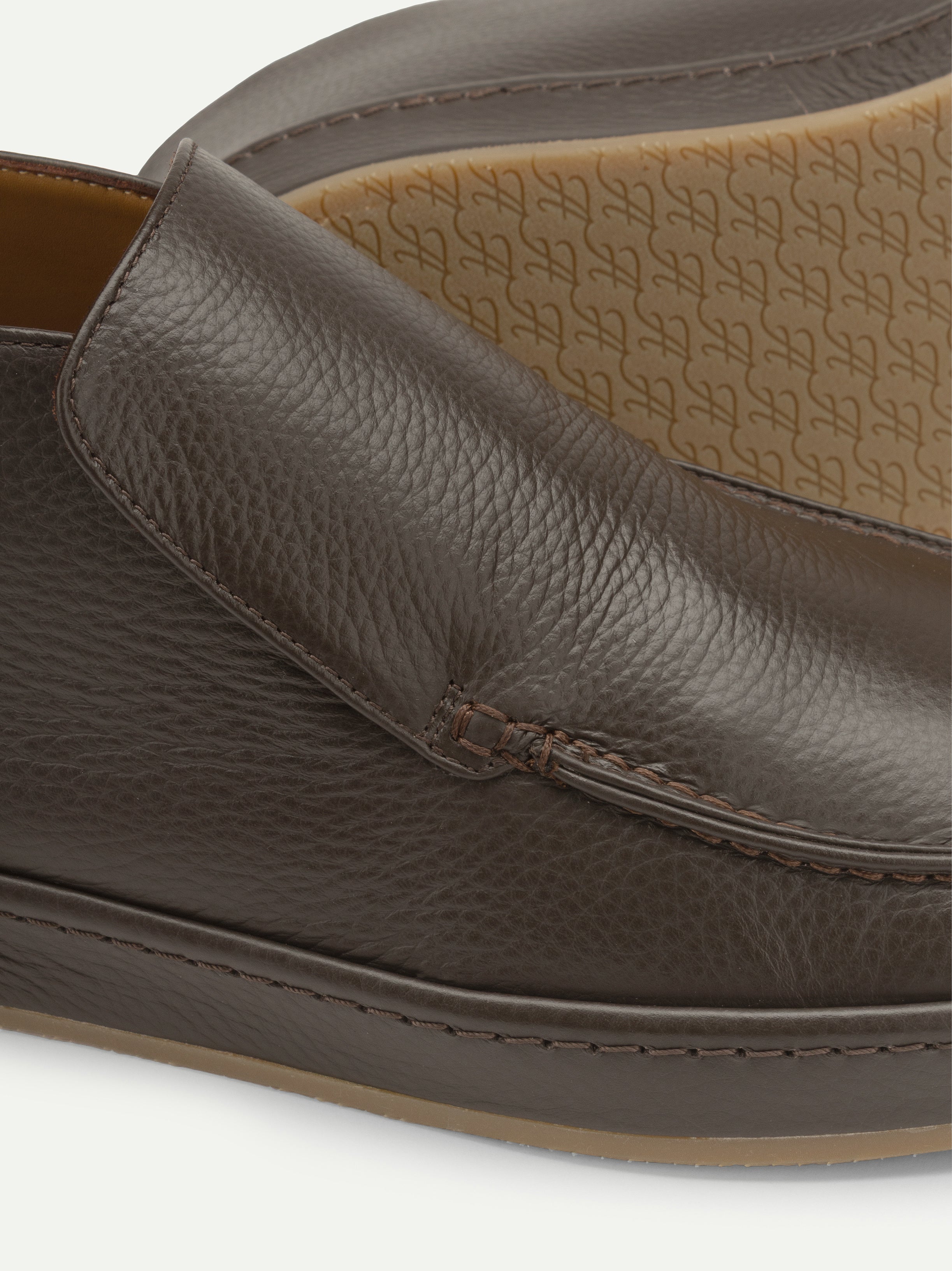 Brown Grain Voyager City Loafer