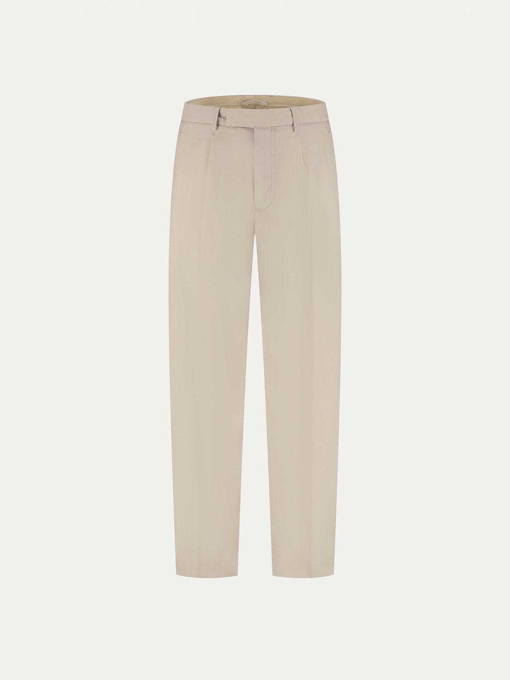 Beige Cotton Wool Voyager Trousers