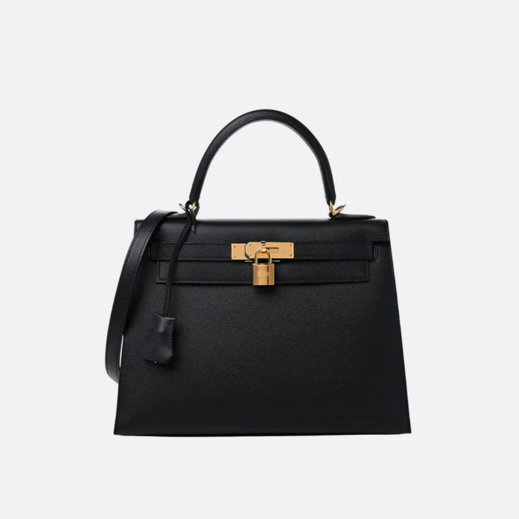 Bag 28 Kly with Gold Hardware in Black