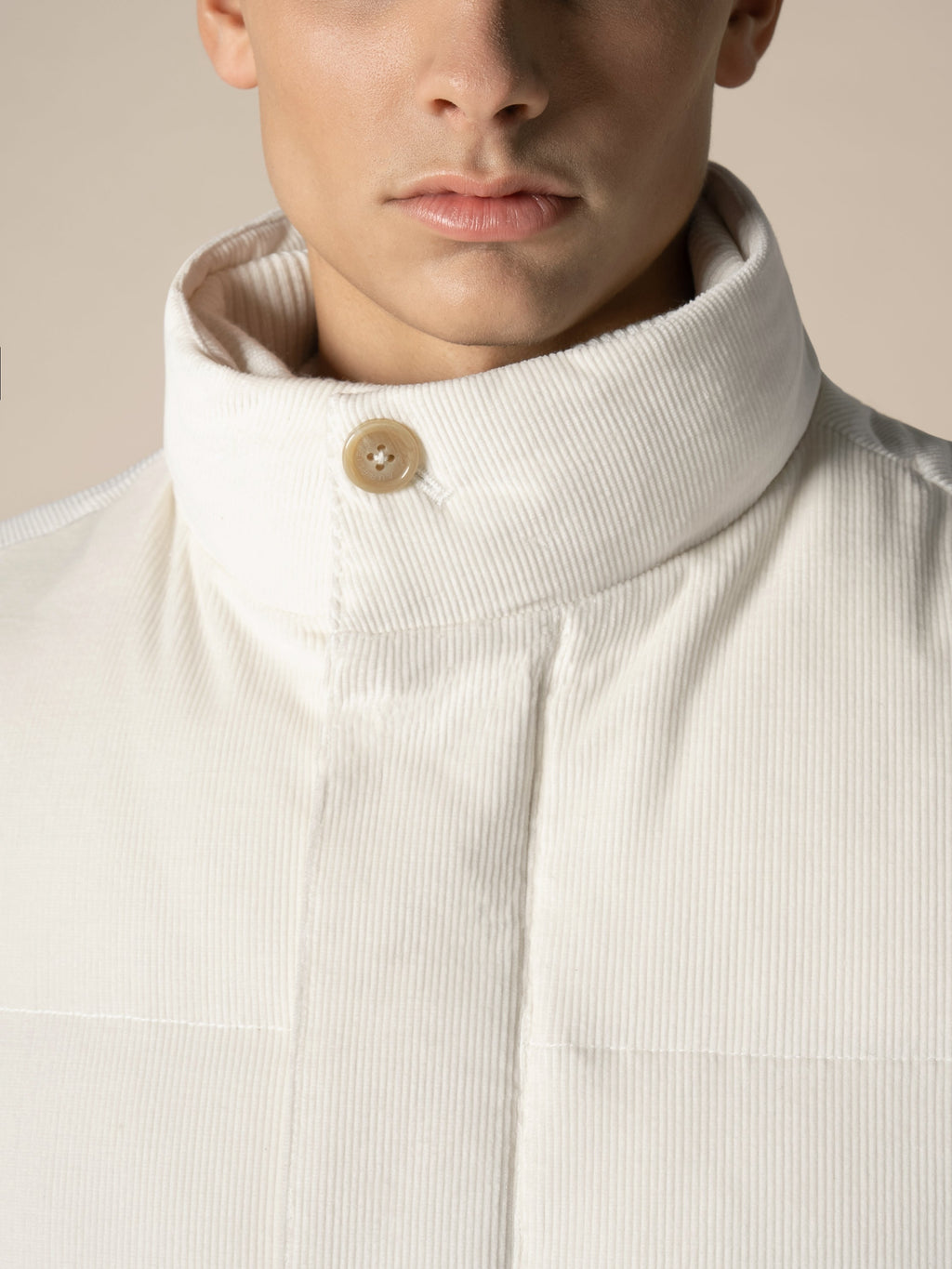 Ivory Corduroy AUR1 Body Warmer