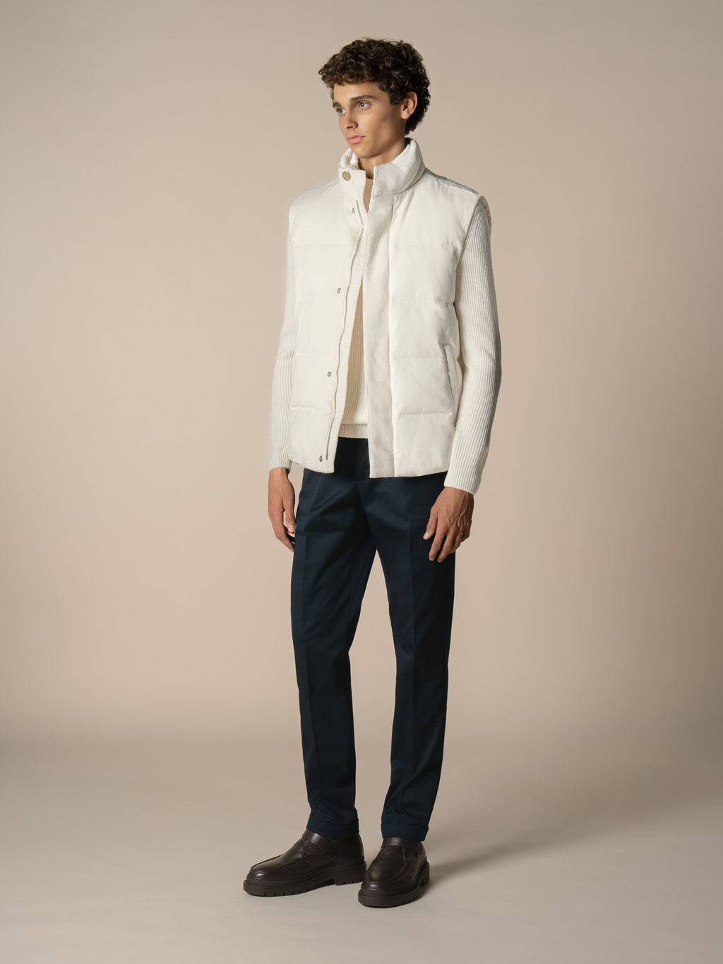 Ivory Corduroy AUR1 Body Warmer