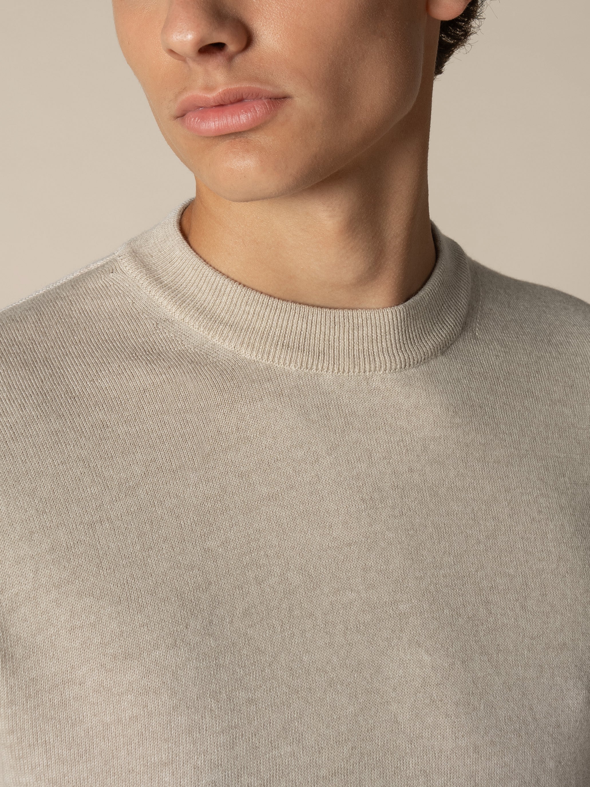 Light Beige City Crew