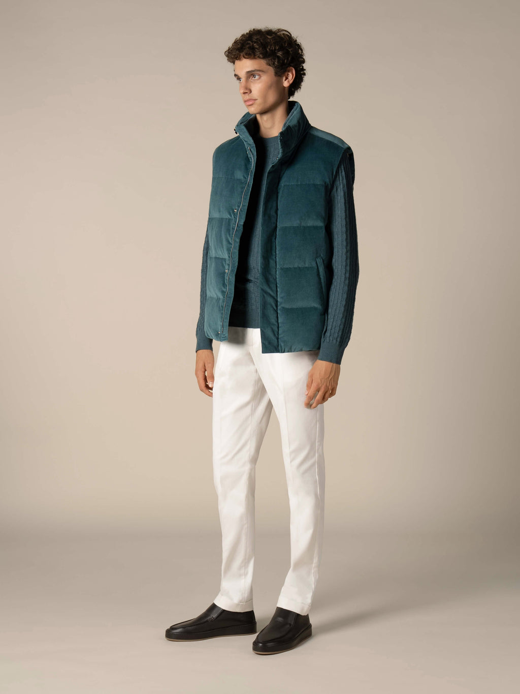 Dark Aquamarine Corduroy AUR1 Body Warmer