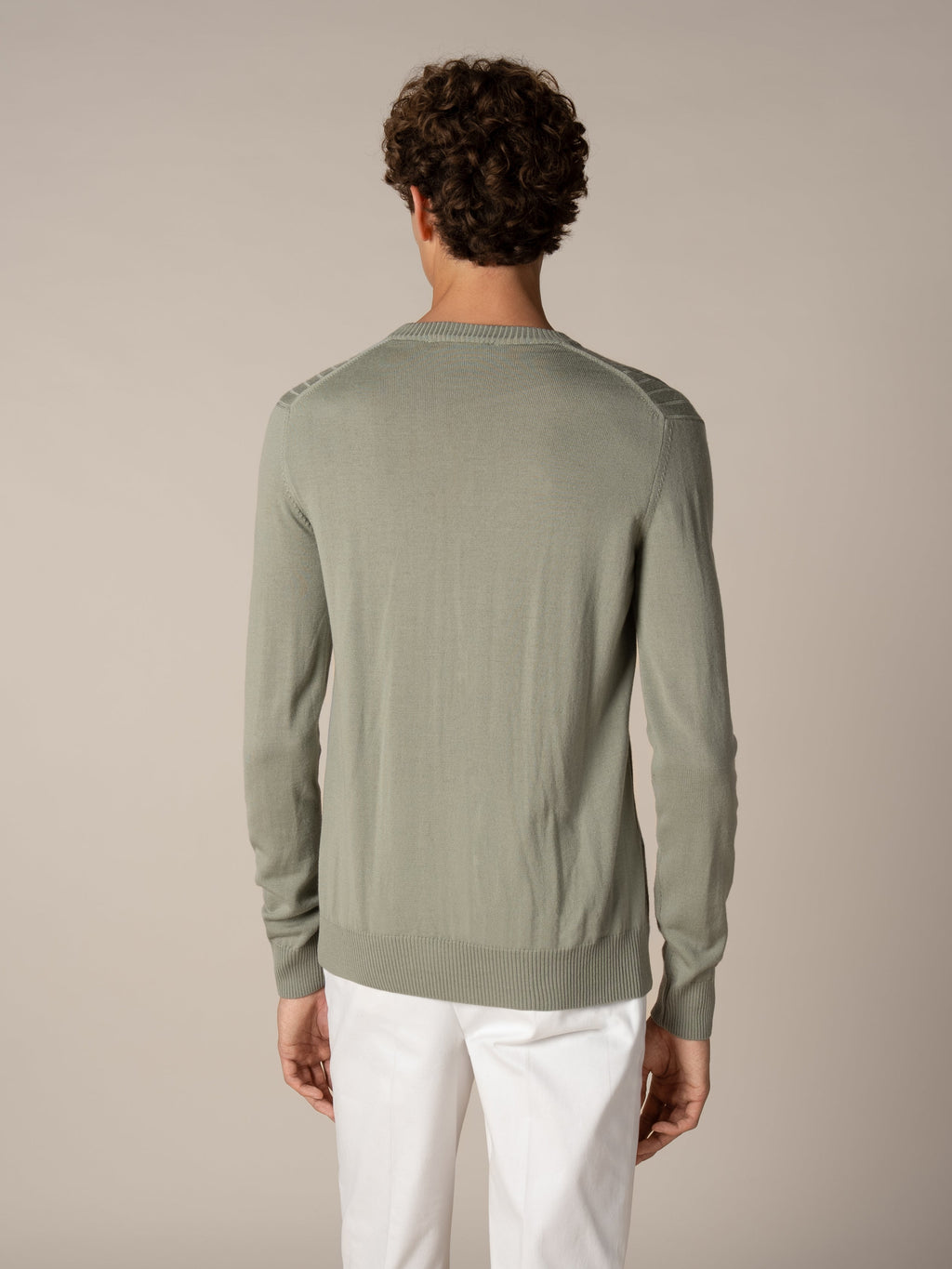 Pistache Ribbed City Crew