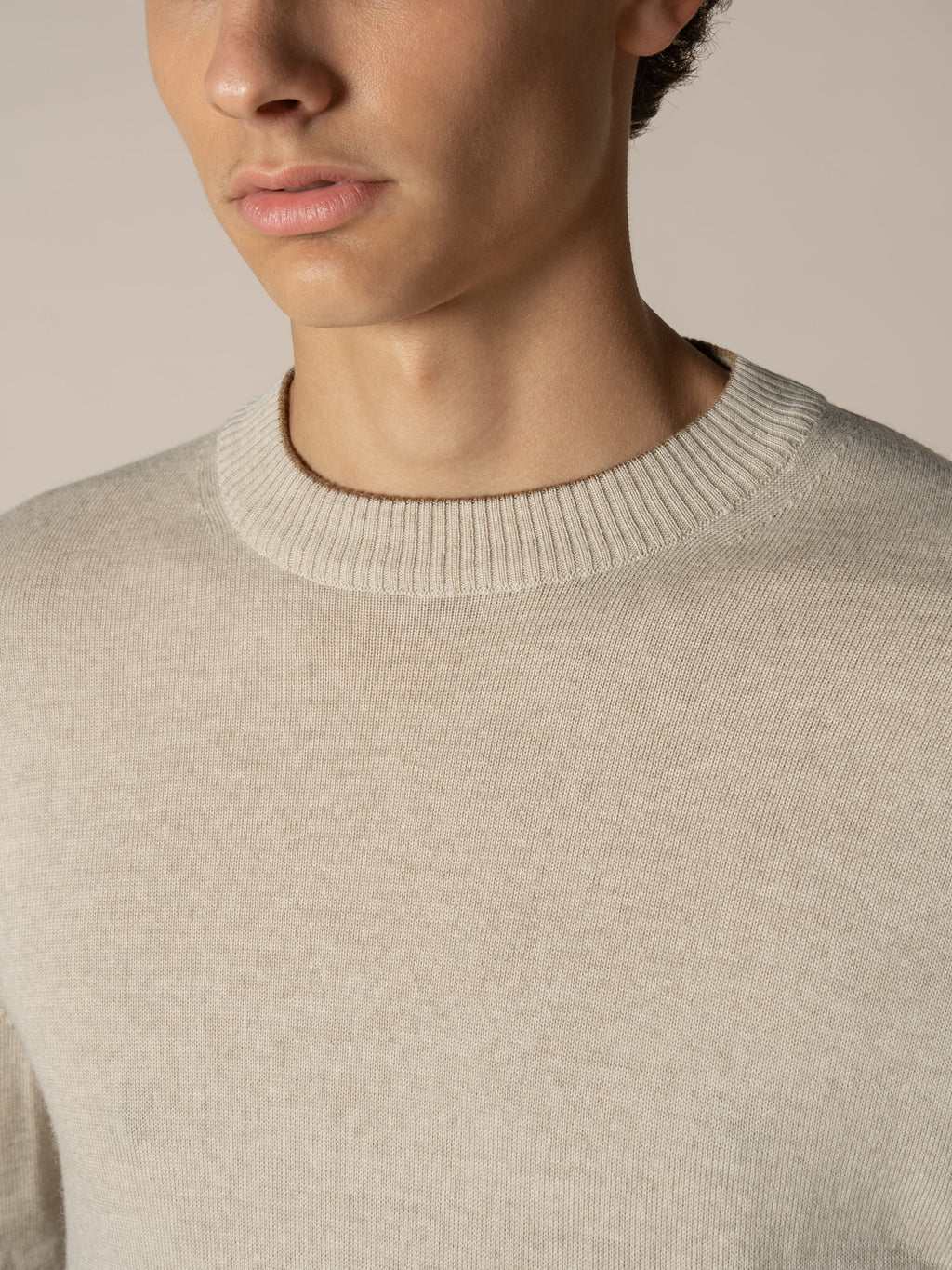 Beige Two Tone City Crew