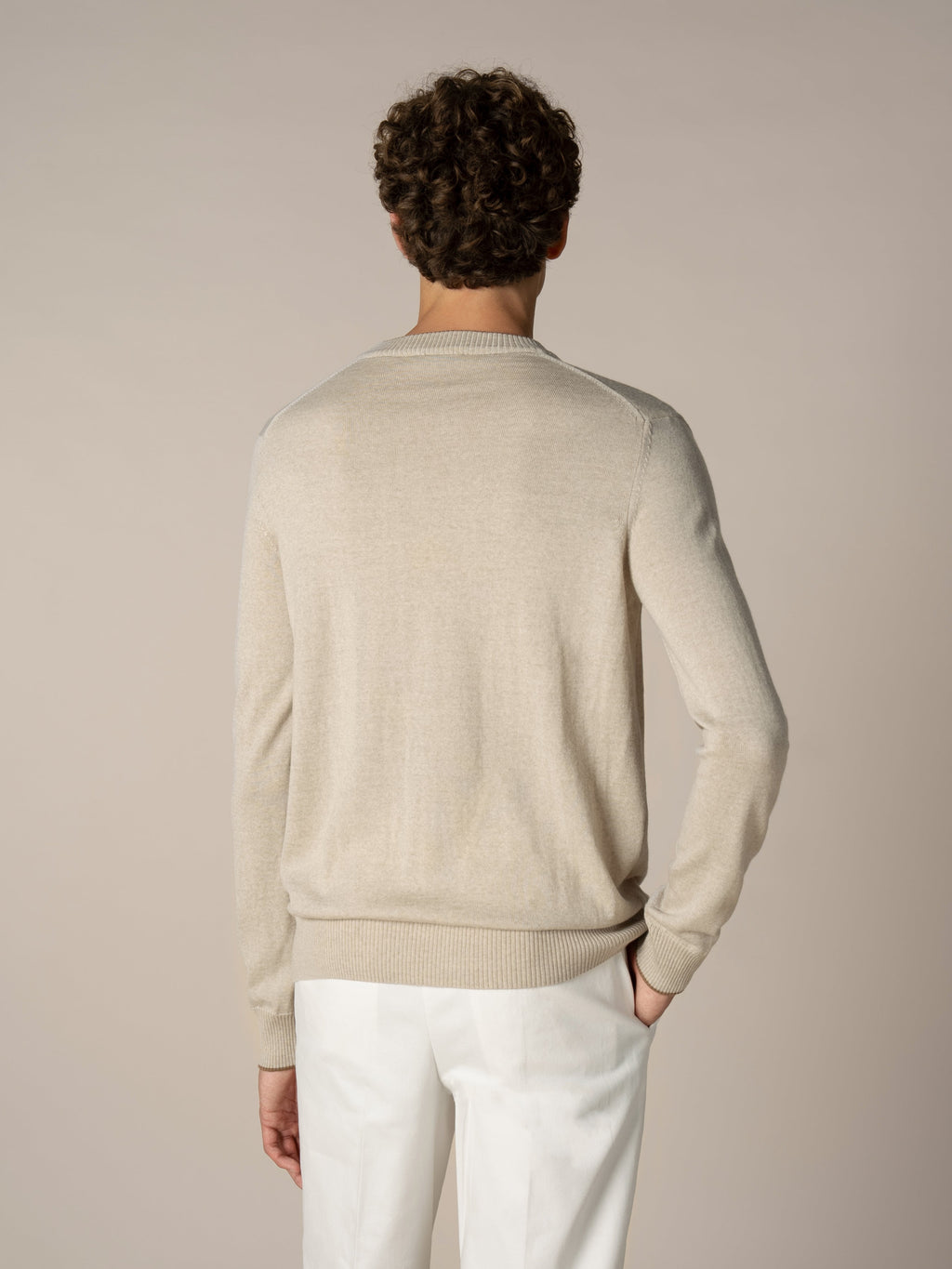 Beige Two Tone City Crew