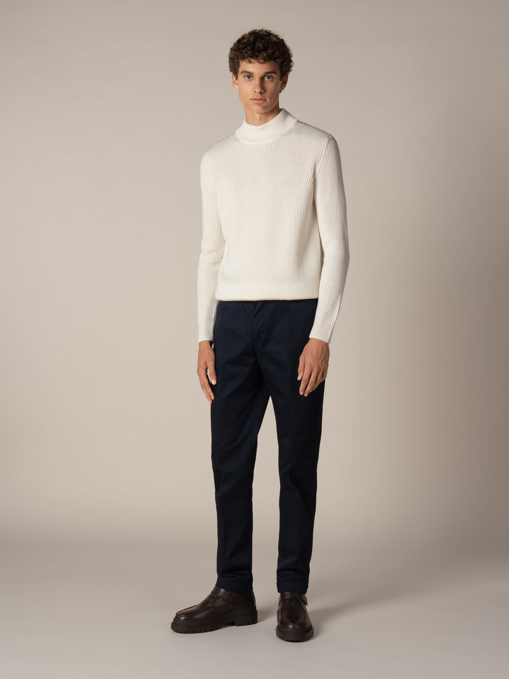 Costa Inglese Mockneck Ivory